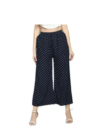 Neha Collection Women's Trendas Fabulous Rayon For Palazzo - Black, 40