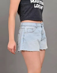 Neha Collection Women's Solid Blue Shorts - Blue, 30