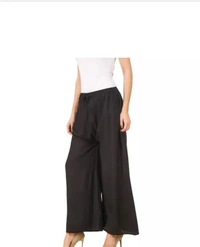 Neha Collection Regular Women's Rayon Palazzo Pack Of 2 - Mine Shaft, Free Size