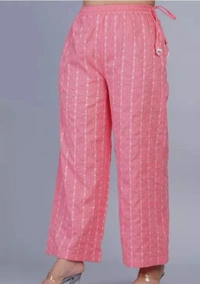 Neha Collection Women's Cotton For Palazzo - Wild Watermelon, L