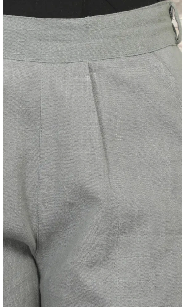 Neha Collection Women's Trendy Cotton Pants - Gray, M