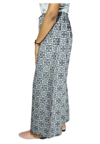 Neha Collection Women's Cottan Printed Palazzo - Martini, Free Size