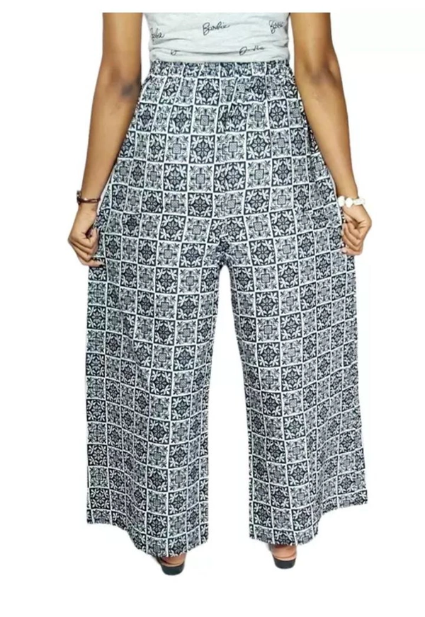 Neha Collection Women's Cottan Printed Palazzo - Martini, Free Size