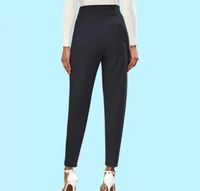 Neha Collection Women's High Waist Casual Polyester Pant - Black, 32