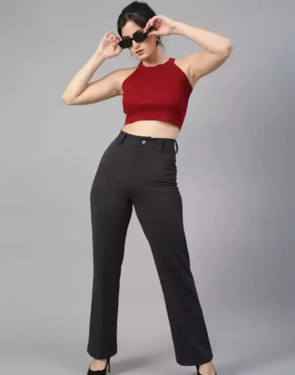 Neha Collection Women's Casual Formal Pant - Black, 34