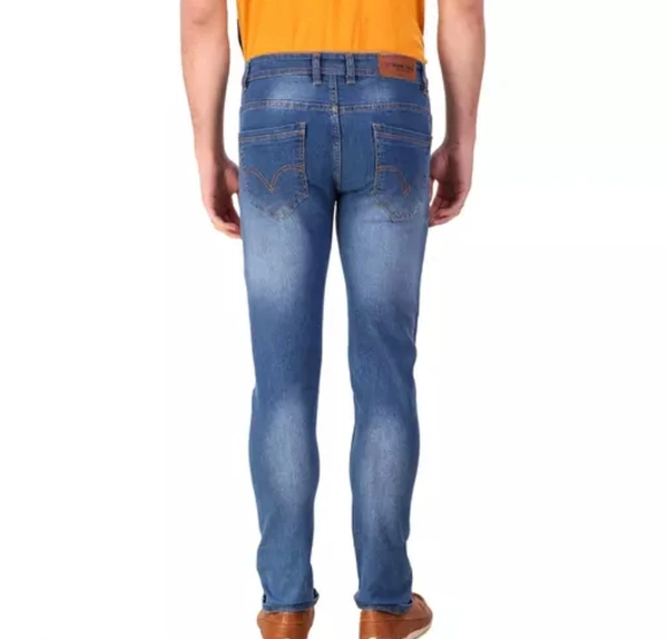 Neha Collection Men's High-Quality Denim Jeans - Light Blue, 28