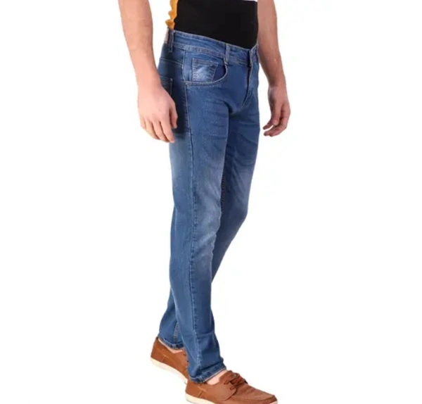 Neha Collection Men's High-Quality Denim Jeans - Light Blue, 34
