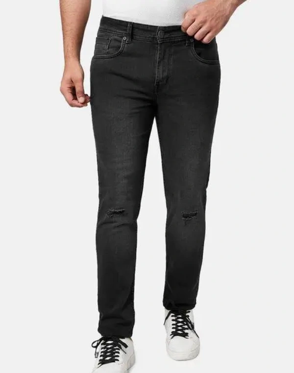 Neha Collection Men's Versatile Denim Jeans - Black, 28