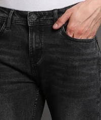 Neha Collection Men's Versatile Denim Jeans - Black, 28