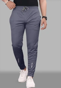 Neha Collection Men's Stylist Solid Polycotton Fit Lower - Grey, 28