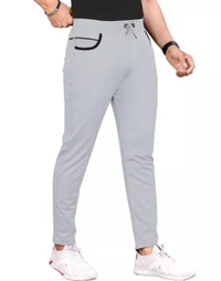 Neha Collection Men's Track Pants - Light Grey, S