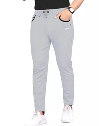 Neha Collection Men's Track Pants - Light Grey, L