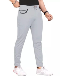 Neha Collection Men's Track Pants - Light Grey, L