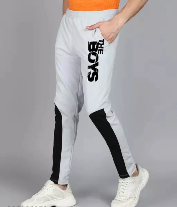 Neha Collection Men's Sports Trackpants - Silver, 32