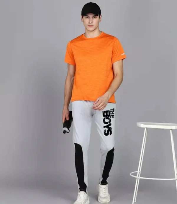 Neha Collection Men's Sports Trackpants - Silver, 32