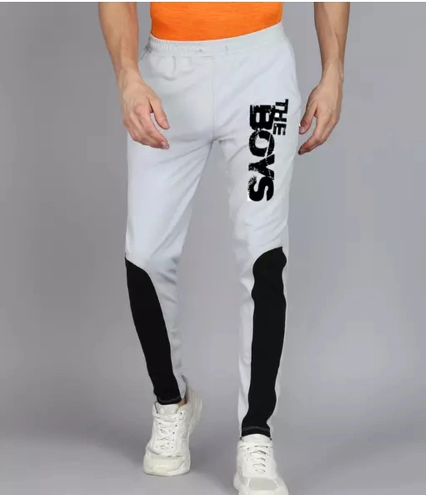 Neha Collection Men's Sports Trackpants - Silver, 34
