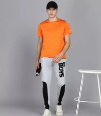 Neha Collection Men's Sports Trackpants - Silver, 36