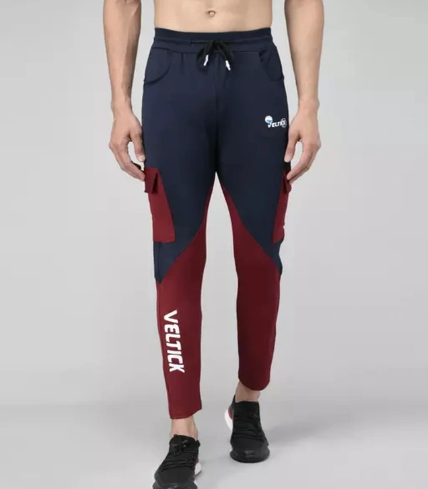 Neha Collection Men's Lycra Veltick Track Pants - Maroon, 32