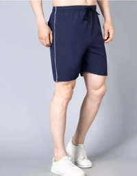 Neha Collection Men's Solid Blue Shorts - Blue, 28