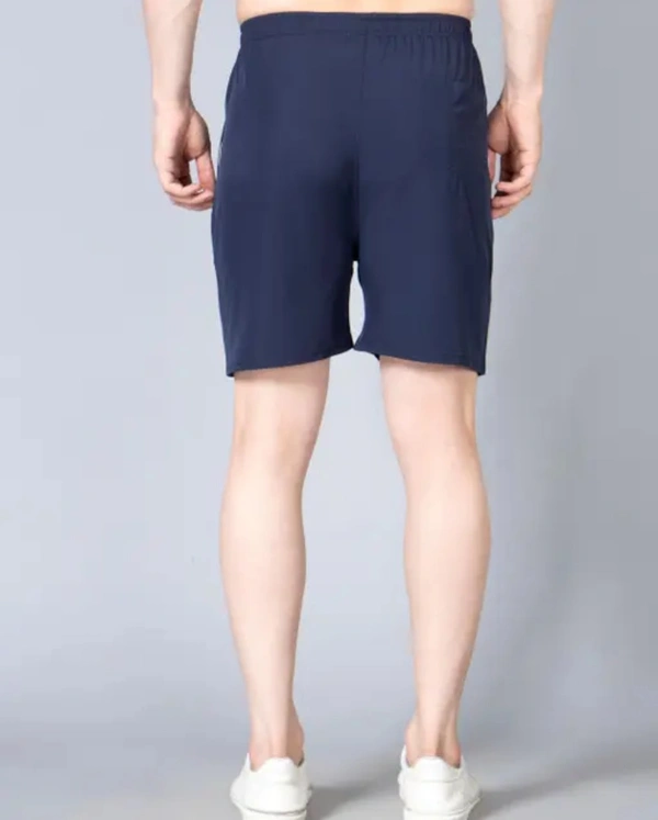 Neha Collection Men's Solid Blue Shorts - Blue, 28