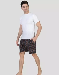 Neha Collection Men's Printed Multicolour Shorts - 30