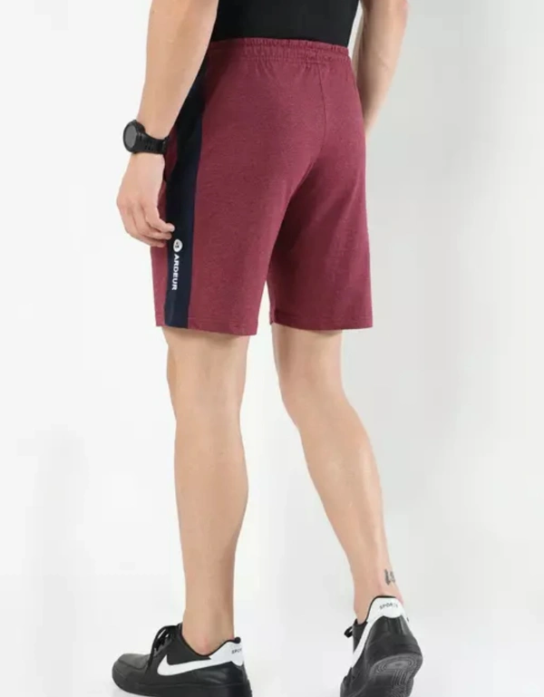 Neha Collection Men's Cotton Blend Basic Short - Maroon, 36
