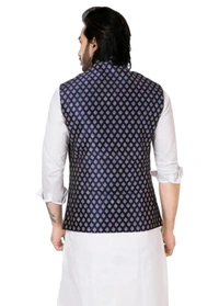Neha Collection Men's Fancy Stylish Neharu Jacket For - Blue, S