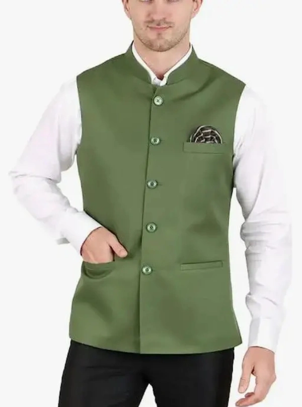 Neha Collection Men's Modi Jacket - Green, 4XL
