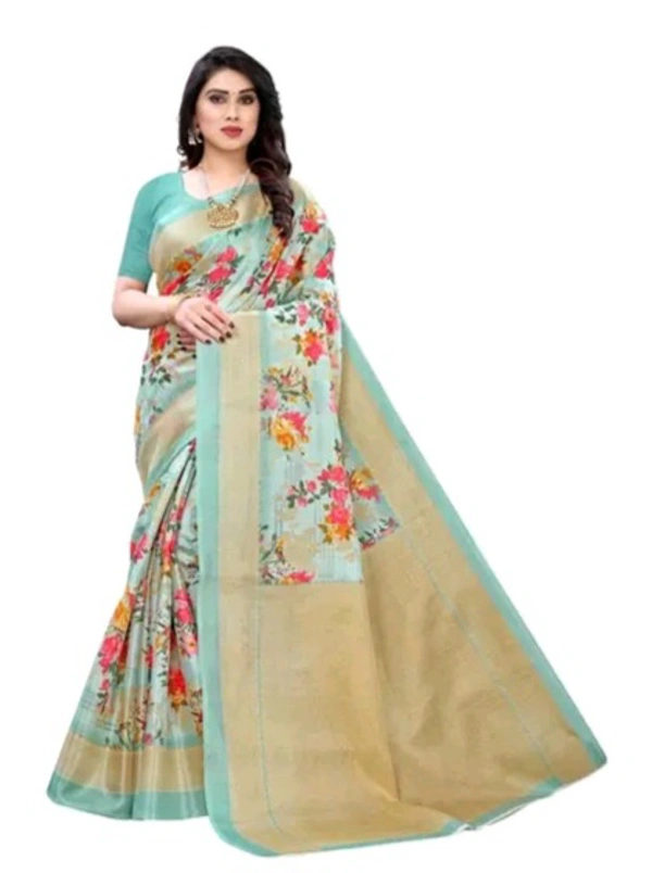 Neha Collection  Fancy Women's Art Silk Printed Sarees