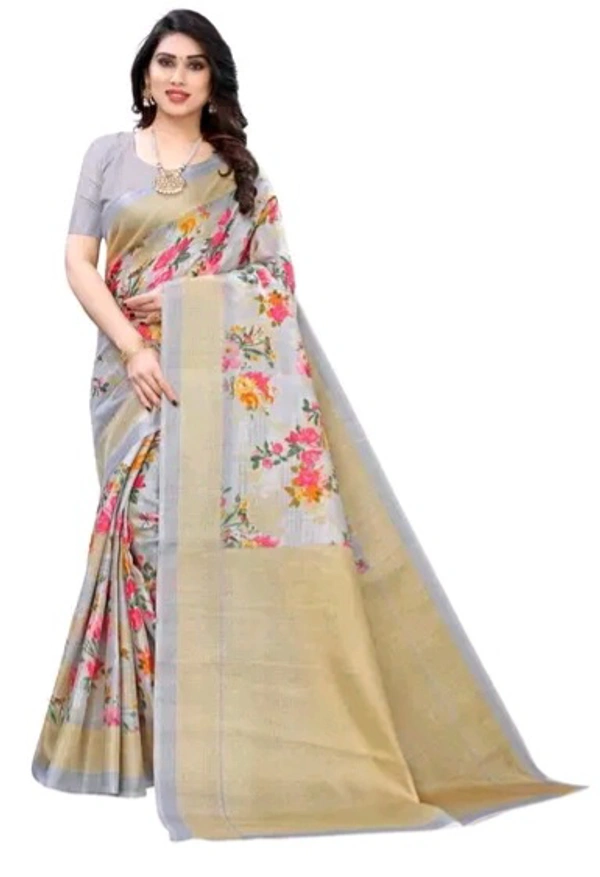 Neha Collection  Fancy Women's Art Silk Printed Sarees