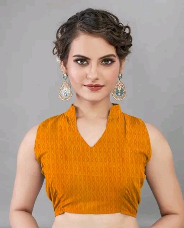 Georgette Floral Print Printed Saree With Unstithed Blouse - Web Orange