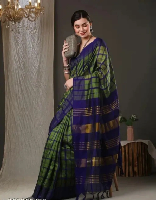 Neha Collection Women Designer Attractive Saree - Green, Free Size