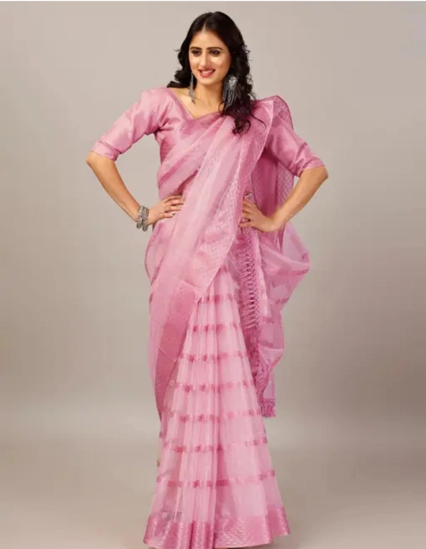 Neha Collection Women Art Silk Weaving Work Saree With Blouse Piece - Melanie, Free Size