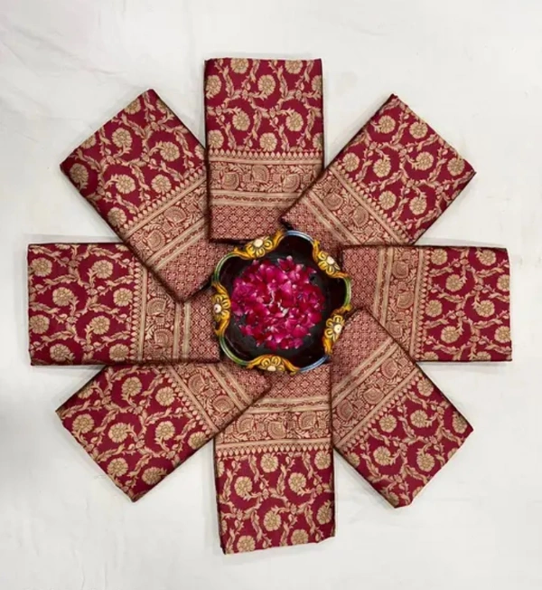 Banarasi Silk Women Banarasi Silk Saree - Maroon