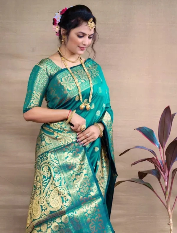 Banarasi Silk Women New Traditional Saree - Paradiso
