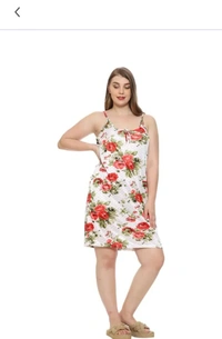 Neha Collection Women's Stylish Solid Short Sleeves Night Dress - White, S