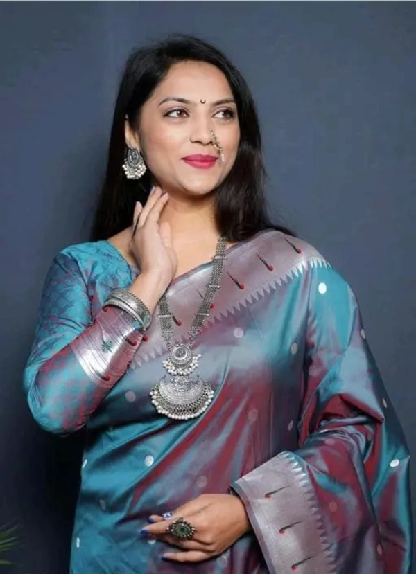 Banarasi Silk Women Banarasi Silk Saree - Ming