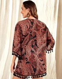Neha Collection Women Trendy Shrug - Brown, M
