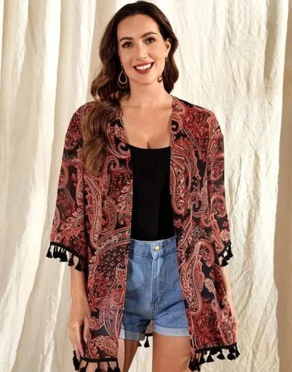Neha Collection Women Trendy Shrug - Brown, L