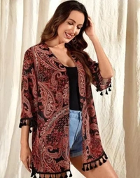 Neha Collection Women Trendy Shrug - Brown, L