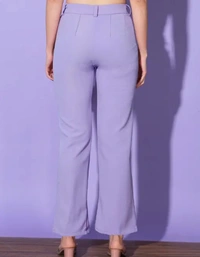 Neha Collection Women Lavendar Carrera Full Length Formal Trousers And Pants - Lavendar, 34