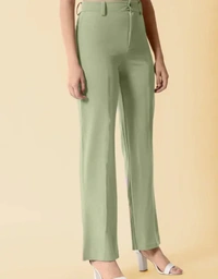 Neha Collection Women Stylish Fashionable Trousers & Pants - Mint Green, 30