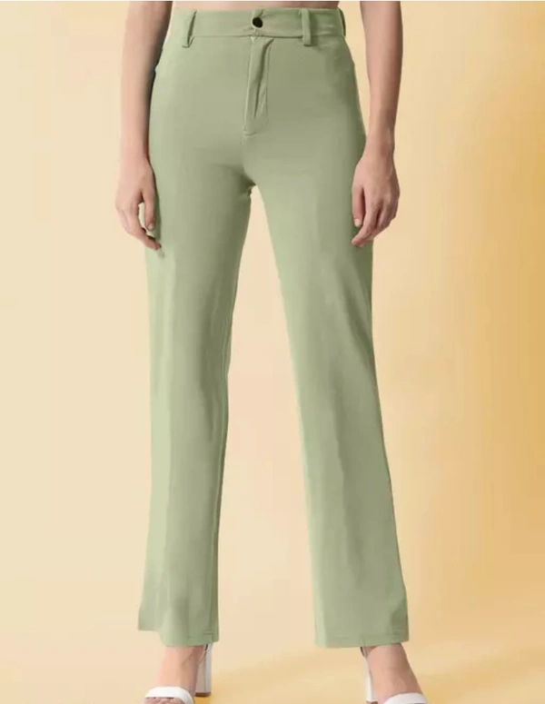 Neha Collection Women Stylish Fashionable Trousers & Pants - Mint Green, 34