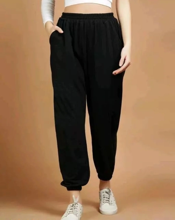 Neha Collection Women Black Joggers Pant - Black, 30