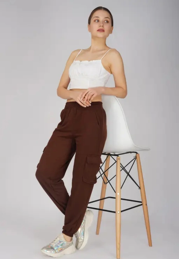 Neha Collection Women Joggers - Brown, 34