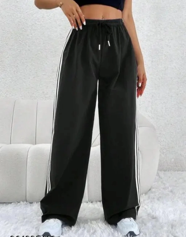 Neha Collection Women Trendy Fancy Solid Joggers - Black, 32