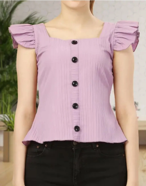 Neha Collection Women Stylish Top & Tunics - Light purple, S