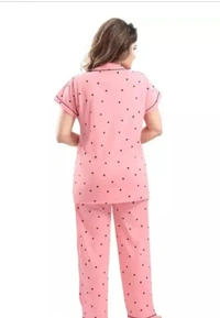 Neha Collection Cotton Night Suit For Women's - Tickle Me Pink, S