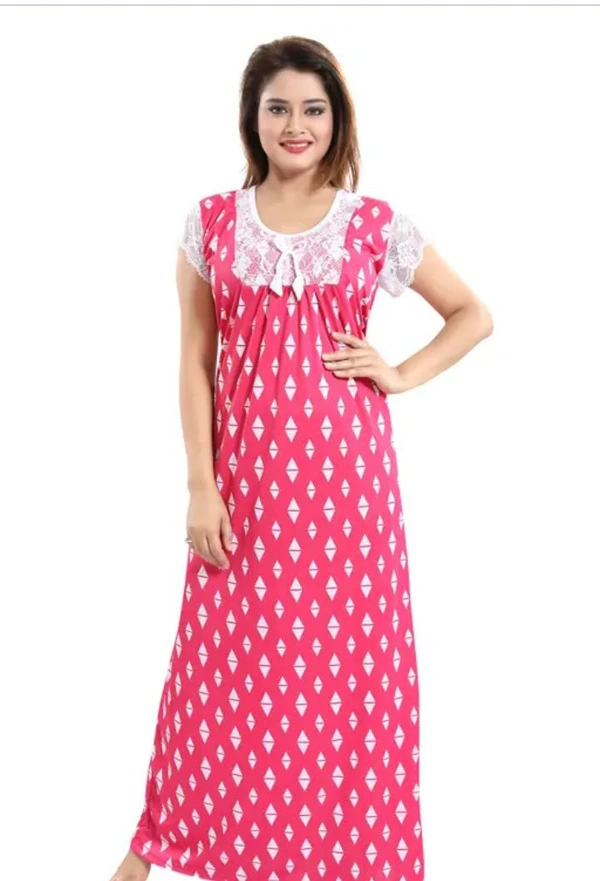 Neha Collection  Shopping Sation Women's Nightdress - Wild Watermelon, XXL