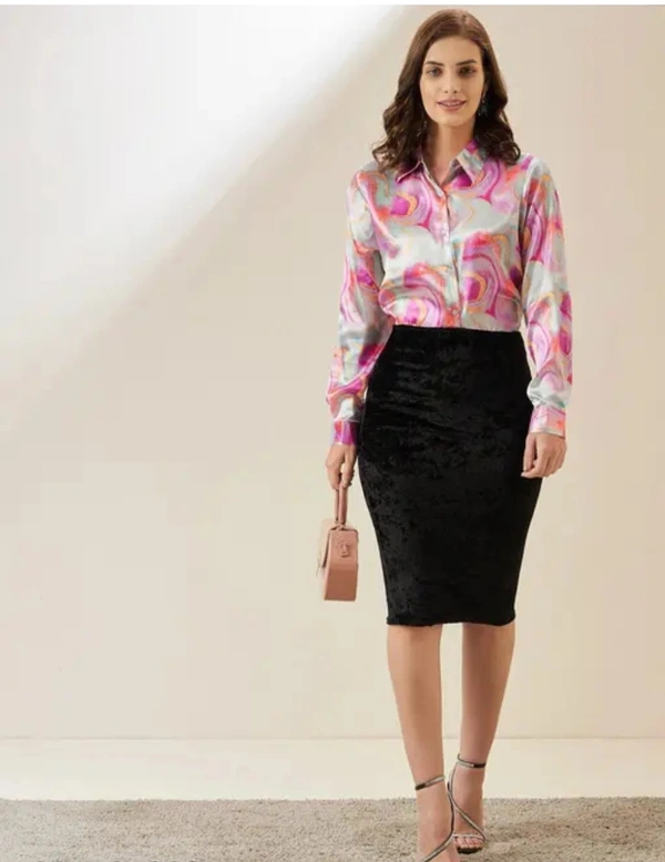 Neha Collection Women Stylish Shirt - Pink, L